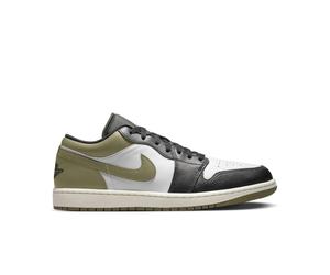 46 EU 553558 092 Nike Air Jordan Air 1 Low Black Toe Medium Olive Mens