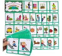 46 Groups Irregular Past Tense Verbs English Flashcards|Grammar Learning Pocket Word Cards |For Kindergarten/Teacher/Homeschool Supplies Tools