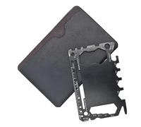 46 in 1 Multitool Wallet Card Tool Stainless Steel Stocking Stuffers Gifts Outdoor Camping Survival Accessories Multipurpose Gear Gadget, Wrenches, Screwdrivers