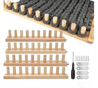 46 Inch Chunky Knitting Blanket Loom Set, 4-in-1 Adjustable Wooden Knitting Loom Frame for Chunky Yarn | Beginner-Friendly Hand Weaving Tools for DIY Throws, Blankets, Cushions & Home Decor (3)
