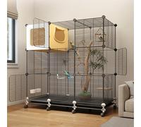 46-Inch Multi-Door Design & Independent Bird'S Nest Medium Bird Cages for Parakeets Finches Canaries birds Small Quaker Parrots Cockatiels Budgie