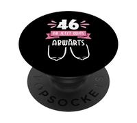 46 It’s All Downhill From Here Funny Birthday Shirt PopSockets Adhesive PopGrip