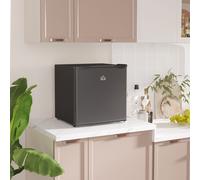 46 Litre Table Top Fridge Mini Fridge with Chiller Box Reversible Door HOMCOM Black One Size