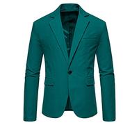 46 Long Mens Suit American V Neck 2 Coat Suit Wedding Dress (Green, L)