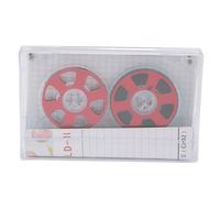 46 Minutes Professional Blank Sound Cassette Tape Aluminum Reel Homemade DIY Music Recording Kit (Red)