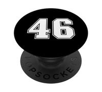 46 Number Forty-Six Team Sports Graphic Varsity Matching PopSockets Adhesive PopGrip