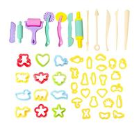 46 PCS Playdough Accessories Set, DIY Travel Playdough Set Portable Play Dough Tools Creative Fun Playdoughs Cutters for Kids, Playdoughs Tools with Cutters for Boys and Girls