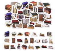 46 Pieces Vintage Bookish Book Stickers, Classic Books Stickers for Junk Journal Scrapbooking DIY Decoration Planner Diary Notebooks Album Laptop Phone Cases Art Crafts