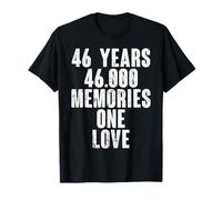 46 Years One Love Classic 46th Marriage Anniversary Couple T-Shirt