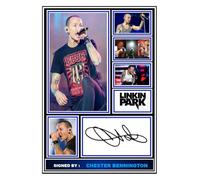 (460) Chester Bennington Linkin Park Music Singer Signed A4 Photograph (21 X 297 CM) Art Work Wall Art Display Great Gift Idea (REPRINT) #####