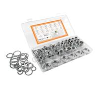 460 Pcs Aluminum Flat Washers for Screws, Oil Drain Plug Sealing Rings, Metal Washers for Bolts, Washer Hardware Assortment for Repair Plumbing Hydraulics(M6 M8 M10 M12 M14 M16 M18 M20 M22 M24)