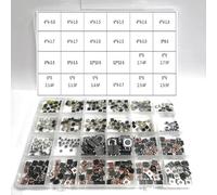 460 Pcs/Box 24Types Mini Leaf Switch SMD DIP 3 * 4 3 * 6 4 * 4 6 * 6 12 * 12 Micro Switch Assorted Push Button Tact Switches Reset Kit KzHgIdRY
