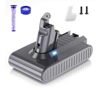 4600mAh Replacement for Dyson V6 Battery Compatible with Dyson Vacuum Cleaner DC62 DC58 DC59 DC61 Animal DC72 DC74 SV03 SV05 SV06 SV07 SV09 Absolute/Motorhead/Fluffy with Parts