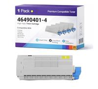 46490401 46490402 46490403 46490404 Toner Cartridge Replacement Compatible For Oki C & MC Serie C532dn C542dn MC563dn MC563dnw MC573dn Series & 3500 - Page Yield yellow