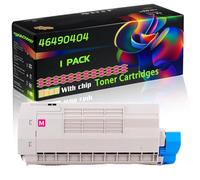 46490404 Compatible for Okidata OKI Toner Cartridges with Chip C532dn MC573dn C542dn MC563dn Printers (1 Pack Magenta)