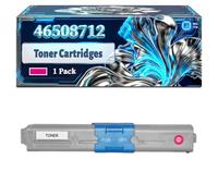 46508712 Toner Cartridges Compatible for Okidata OKI C332dn MC363dn C332dnw MC363dnw Printers, With Chip Large Capacity 4500 Pages (1 Pack Magenta)