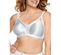 Naturana® Minimizer Bra - Wireless [Cup B-G] | Maximum Support with Cut Design & Wide Straps | Elegant Minimizer Bra for a Visually Smaller Cup Size 34 White E