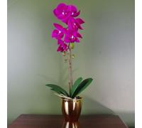 Artificial Orchid Potted Plant - Pink / 46cm / 15cm