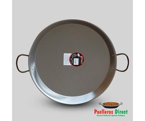46cm Authentic Spanish Polished Steel Paella Pan
