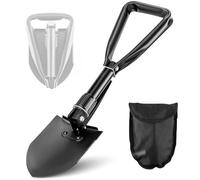 46cm Folding Camping Shovel, Military Folding Survival Shovel, Garden Spade, Mini Portable Camping Shovel, Snow Shovel for Car, Bushcraft Equipment, Trenching Shovel for Hiking, Fishing, Emergency