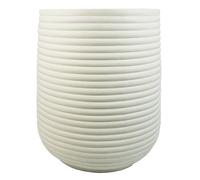 46cm x 40cm Mikos Extra Large Ridged Composite Planter - Stone Colour