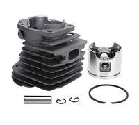 46mm Cylinder Piston Kit Replacement for 50 5555, Chainsaw Engine Cylinder with Piston Assembly, High - Strength Aluminum Alloy Chainsaw Parts for Efficient Cutting Performance