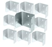 46mm Fence Panel Clips Post Brackets Galvanised Fence Decking Uk Made 10 Fence Clip