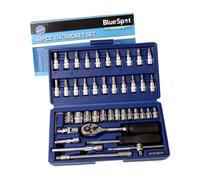 46pc Blue Spot Socket Set - 46 Piece Drive Bit Blue 14in Square Tools 01530 - set socket 46 piece drive bit bluespot 14in square tools 01530