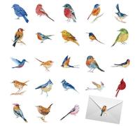 46PCS Bird Stickers for Children,23 Styles Birds Pattern Aesthetic Scrapbook Sticker,Waterproof Birds Decals Pack,Decorative Craft Stickers for Scrapbooking,Bottle,Laptop