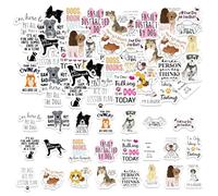 46PCS Cute Dog Stickers,Kawaii Dog Stickers,DIY Decoration Stickers Set for Travel Case, Laptop, Planners, Calendars, Scrapbook, Suitcase, Notebooks, Journal