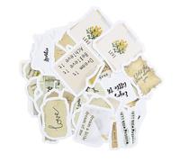 46Pcs Motivational Scrapbooking Stickers, Inspirational Quotes Stickers, Emotions Scrapbook Sticker, Emotions Sticker for Photo Album, Memory Album, Scrapbook, Journal, Notebooks, Laptop