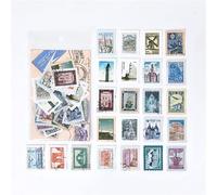 46Pcs Vintage Museum Series Stickers Self Adhesive Retro Stamp Plants Flowers DIY Scrapbooking Decor Kawaii Stationery Sticker Attractive Processing