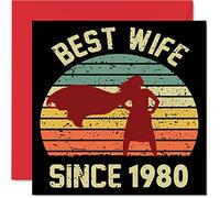 46th Anniversary Card for Wife from Husband, Best Wife Since 1980