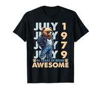 46th Birthday Bear Legends July 1979 46 Years Old For Mens T-Shirt
