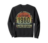 46th Birthday Legends February 1996 Vintage 46 Years Old Sweatshirt