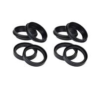 46x58x11 Front Fork Damper Oil Seal Dust Seal Compatible With RM250 SV1000 GSX1400 K1-K8 Models Motorcycle Fork Seals(4pcs seal 4pc cover)