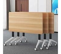 47.2" Folding Conference Table - Modular Office Desk with Sturdy Metal Frame Ideal for Office Home Training or Breakroom - Compact & Durable Design 63x23.6x29.5in