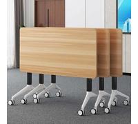 47.2" Folding Conference Table - Sturdy Modular Office Desk with Metal Frame - Ideal for Home Office, Training Rooms, Breakroom Use - Compact 63"x15.7"x29.5" Design