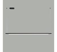 47.2" Linear Light, Metal Long Hanging Lamp with Acrylic Shade, Modern Led Chandelier - 25W, Dining Room Decorative Lighting Drop Lights, Nordic Minimalist Island Lamps/Neutral Light