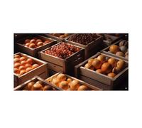 47.2 x 23.6 Inch Banner Wall Hanging Backdrop Banner Fruit Display Party Backdrops Large Party Banner Sign Poster For New Year Graduation Wedding Birthday Party Decor