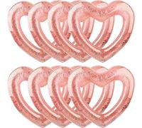 47.3 Inch Inflatable Heart Shaped Pool Float Inflatable Heart Shaped Swimming Ring Pool Heart Shaped Tube for Adult Summer Beach Pool Bachelor Party (Rose Gold)