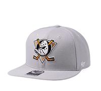 '47 47brand Anaheim Ducks Snow Grey Edition Captain Snapback Cap, gray, One Size