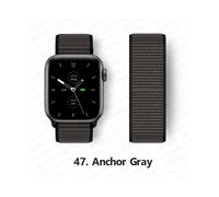 (47 Anchor Gray, 42mm-44mm-45mm) Nylon Strap For Apple watch bands 44mm 40mm 49mm 41mm 45mm 42mm 38mm correa Bracelet iWatch Series 7 6 5 4 3 se 8 9 ultra 2 band