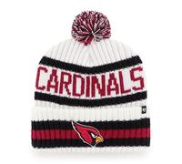 47 Arizona Cardinals NFL Bering Unisex Winter Knit Bobble, One Size Fit, Team Badge, White