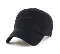 47 ARSENAL FC CLEAN UP BASEBALL CAP.UNSTRUCTURED GUNNERS BLACK FOOTBALL HAT W26