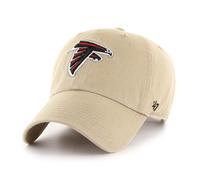 47 Atlanta Falcons NFL Clean Up Unisex Baseball Cap, Adjustable, Team Badge, Khaki
