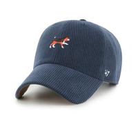 47 Beagle Clean Up Corduroy Baserunner Dog Icon Navy Blue Adjustable Cap