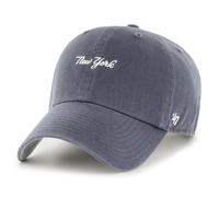 47 Mlb New York Yankees Base Runner Script Clean Up Cap Grey