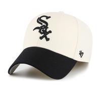 47 Brand Mens MLB Chicago White Sox Two Tone MVP Cap - Natural Cream/Black