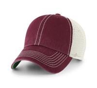 47 Brand Blank Trawler Trucker Mesh Clean Up Snap Back Adjustable Dad Hat Cap - One Size, Dark Maroon, One size